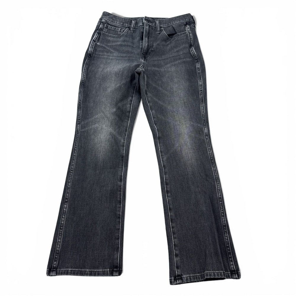 Banana Republic High Rise‎ Crop Boot Cut Jeans Womens Size 27 Gray Denim